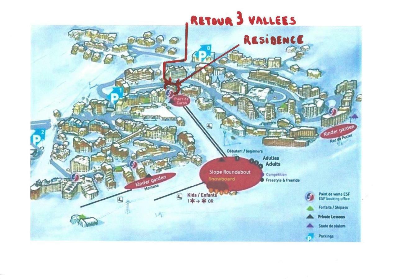 Dernier Etage Avec Vue Sur Les Montagnes Emplacement Exceptionnel Au Coeur De Val Thorens Ski Aux Pieds Prestations Incluses 외부 사진